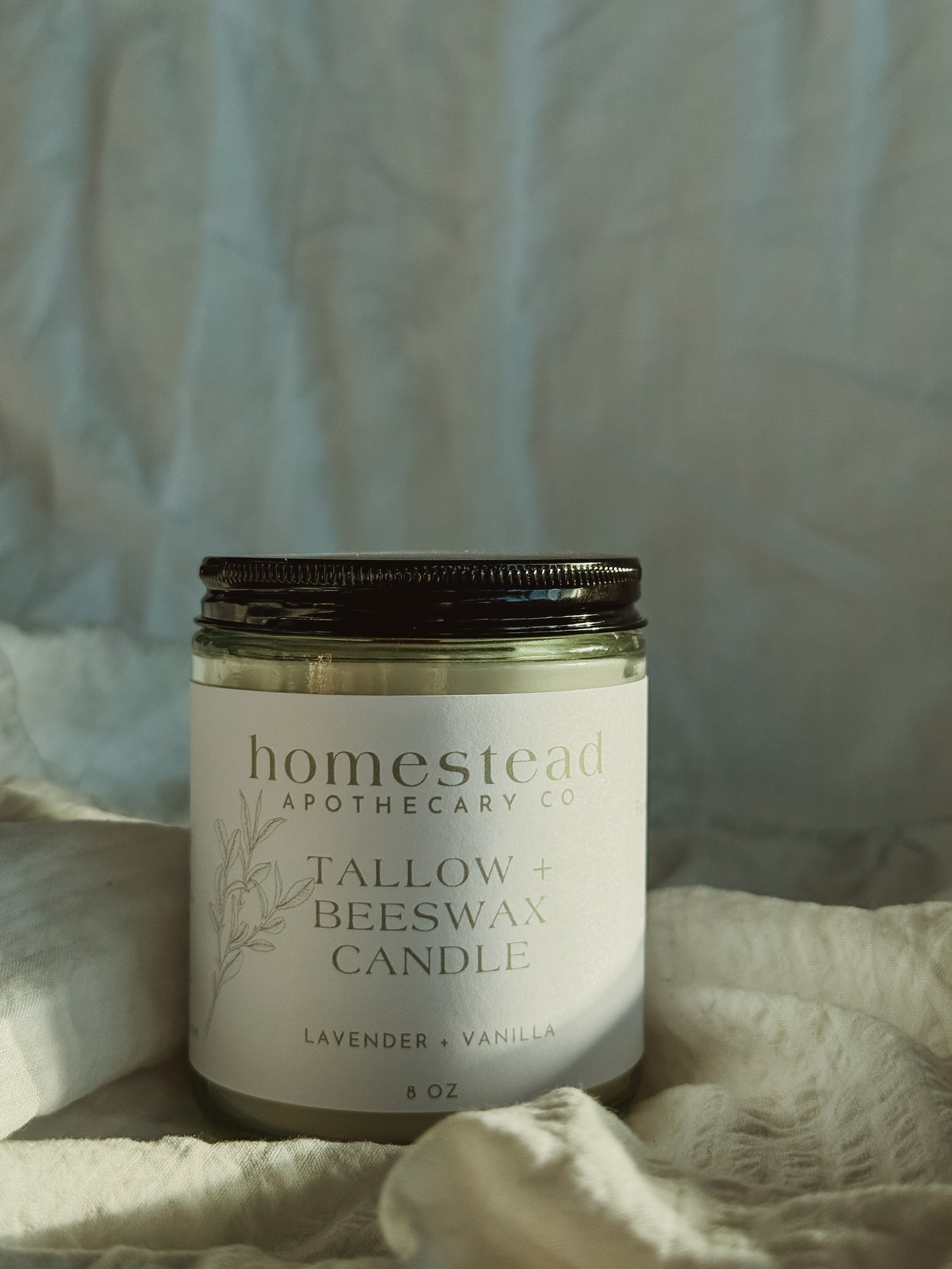 Tallow + Beeswax Candle | 8 oz.