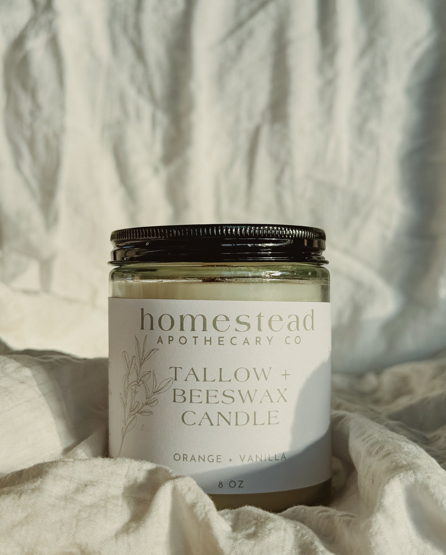 Tallow + Beeswax Candle | 8 oz.